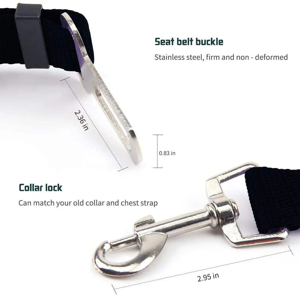 Adjustable Pet Cat Dog Car Safety Belt
