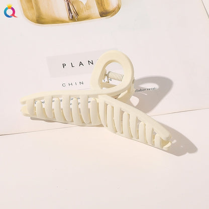 Frosted Plastic Hair Claw