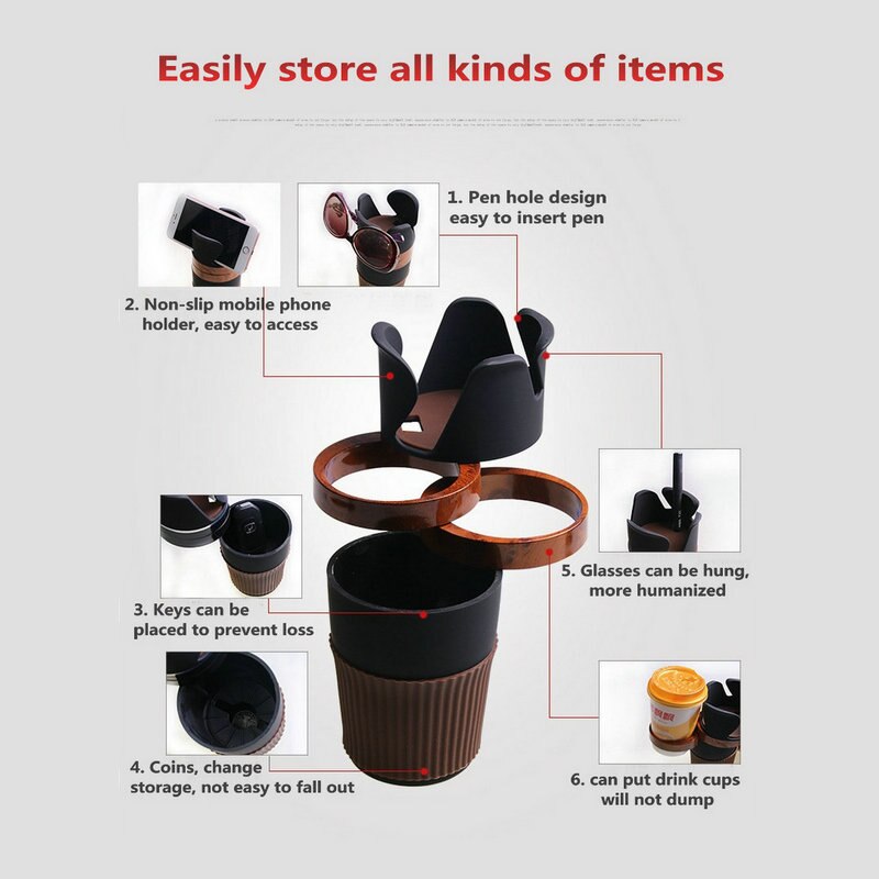 Rotatable Car Cup Holder
