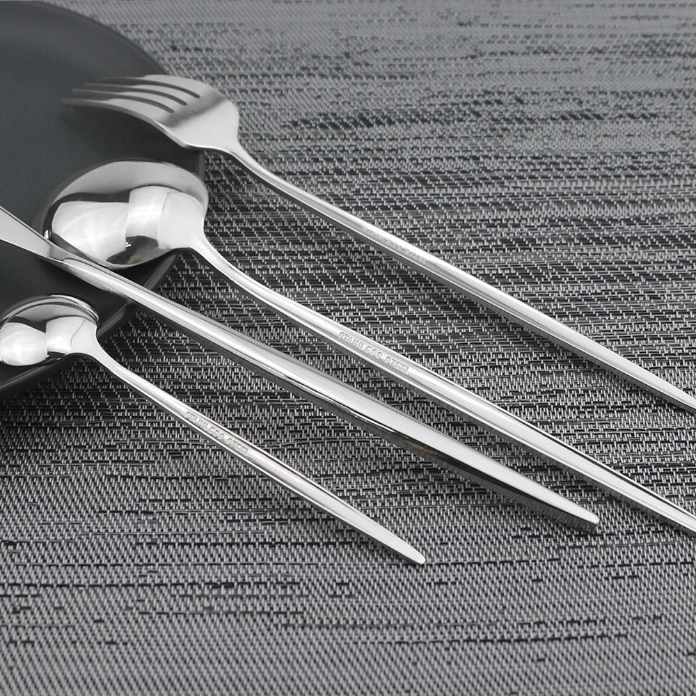 24Pcs Stainless Cutlery Set
