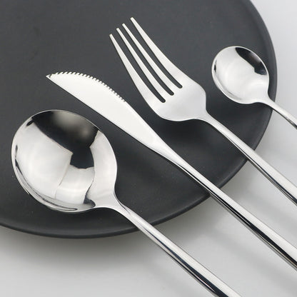 24Pcs Stainless Cutlery Set