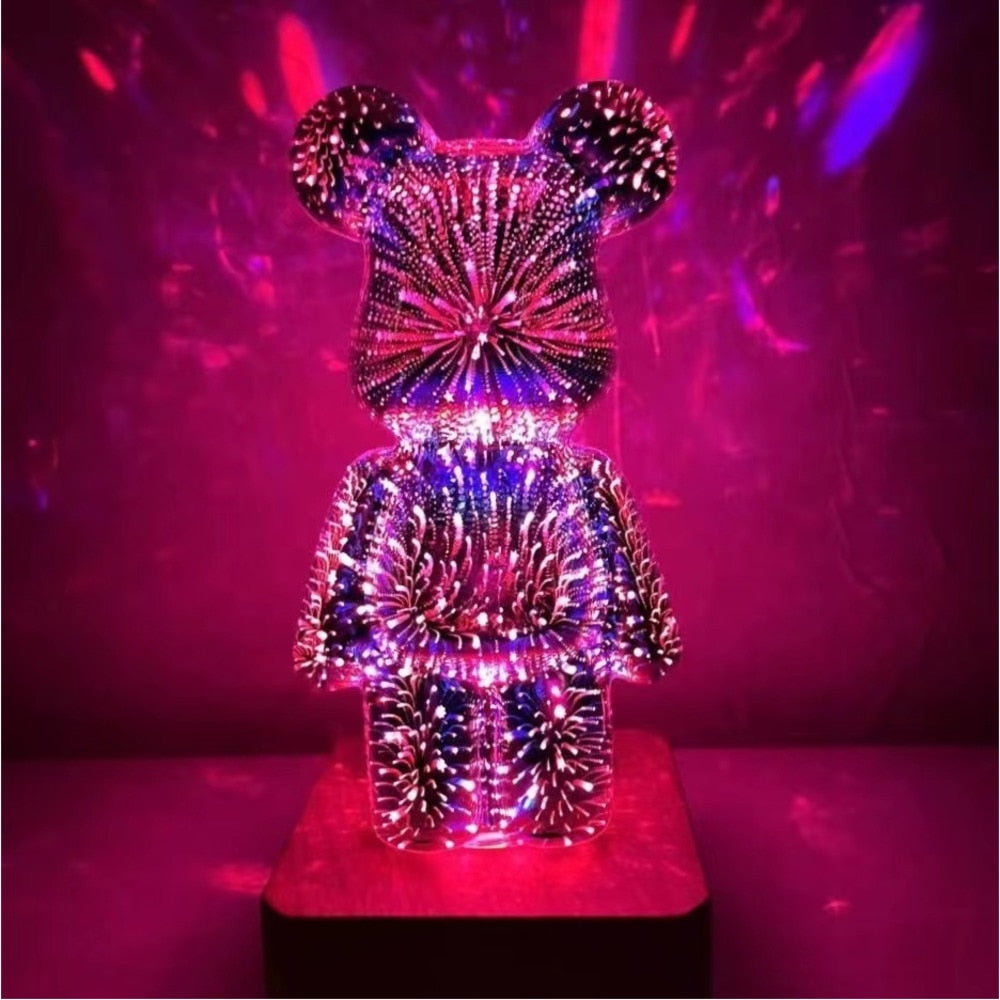 Bear Firework Light Lamp