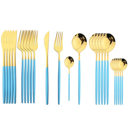 24Pcs Stainless Cutlery Set